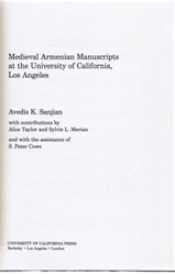 Medieval Armenian Manuscripts at UCLA